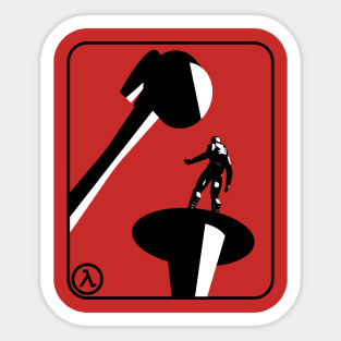 Hammer & Nail - White Sticker